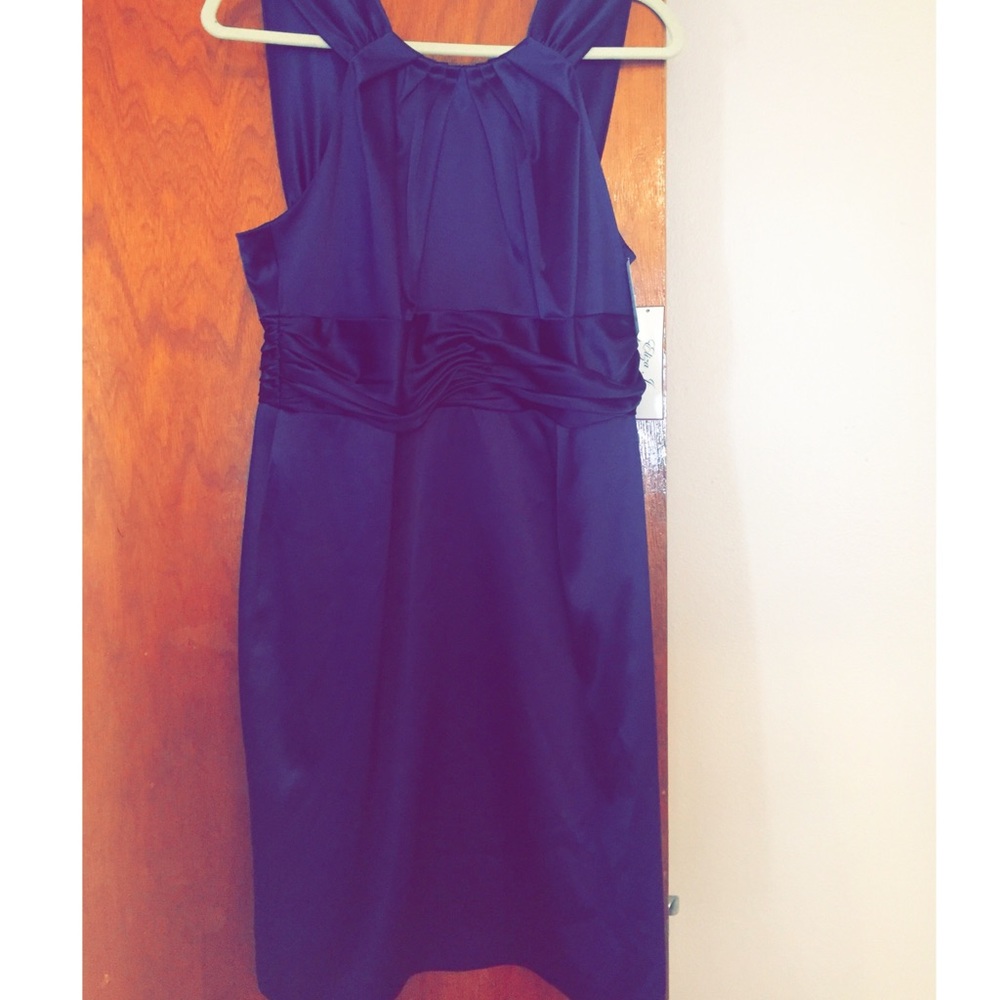 Eliza J Petite Deep Purple dress